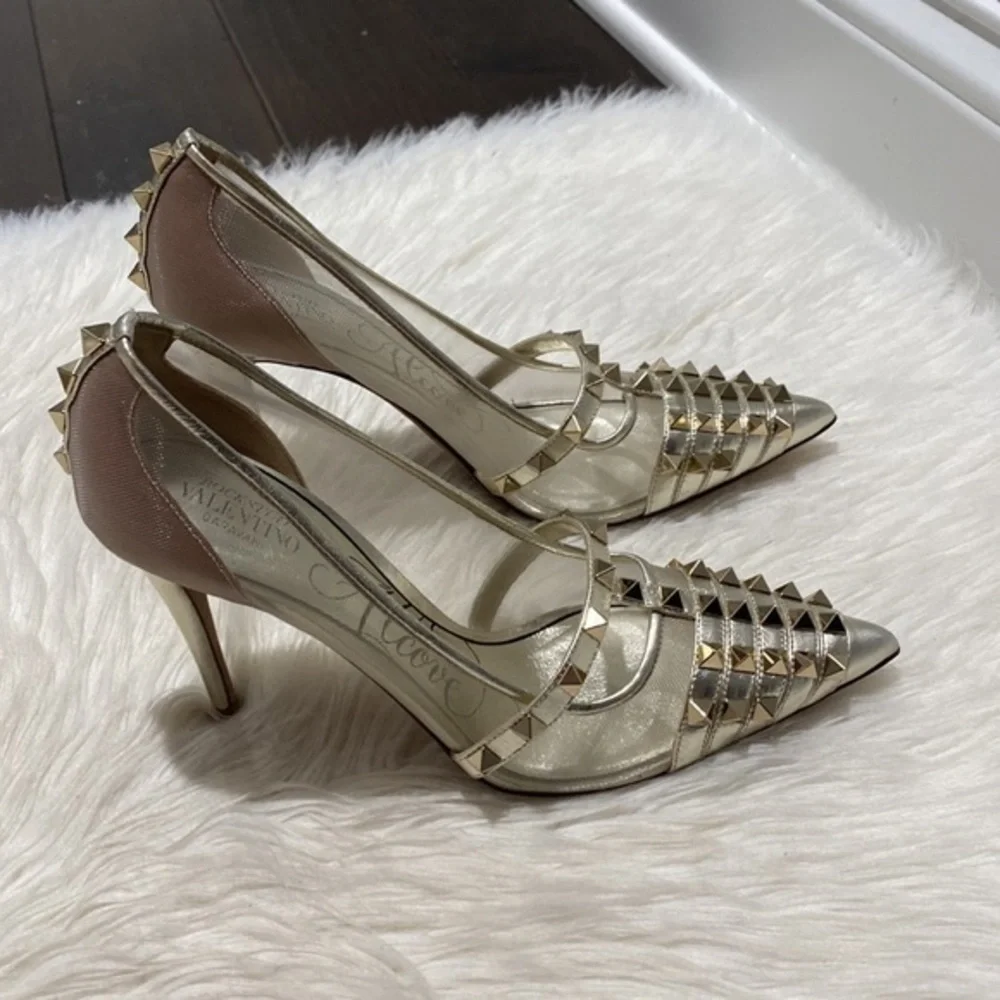 Valentino Garavani Rockstud Alcove pump‎ size 37.5EU - Picture 9 of 14